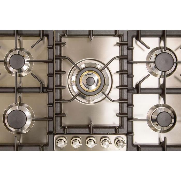 ILVE 36 Inch Stainless Steel Natural Gas/Propane Cooktop - UHP95CI/UHP95CILP