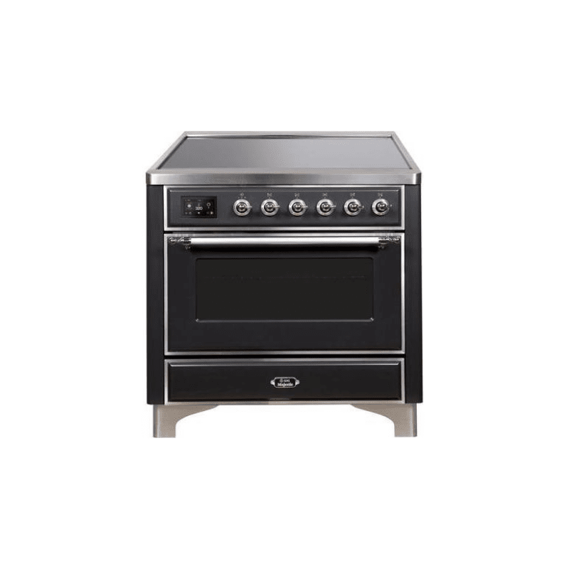ILVE 36" Majestic II Series Electric Induction and Electric Oven Range with 5 Elements UMI09NS3