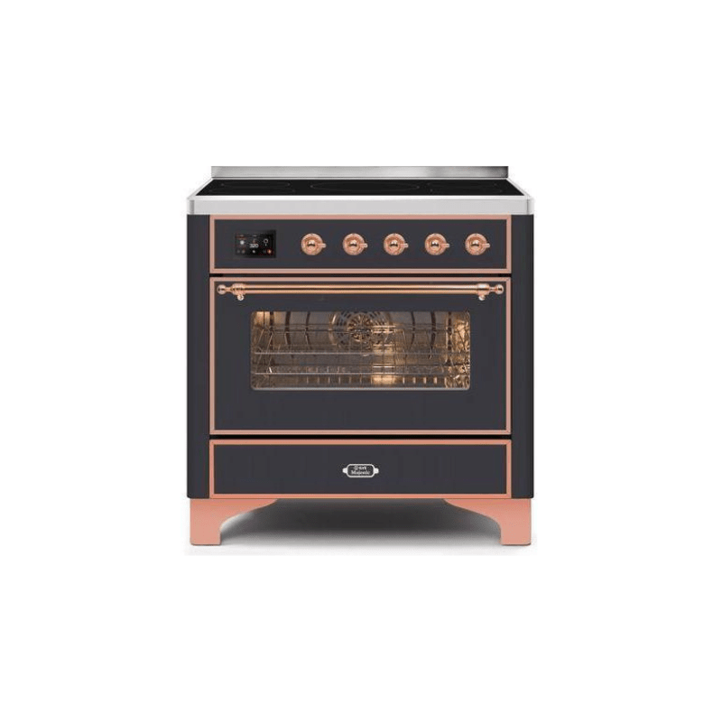 ILVE 36" Majestic II Series Electric Induction and Electric Oven Range with 5 Elements UMI09NS3