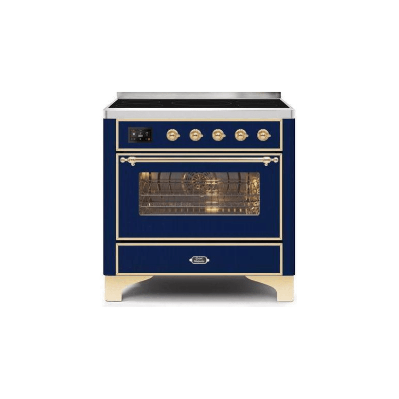 ILVE 36" Majestic II Series Electric Induction and Electric Oven Range with 5 Elements UMI09NS3