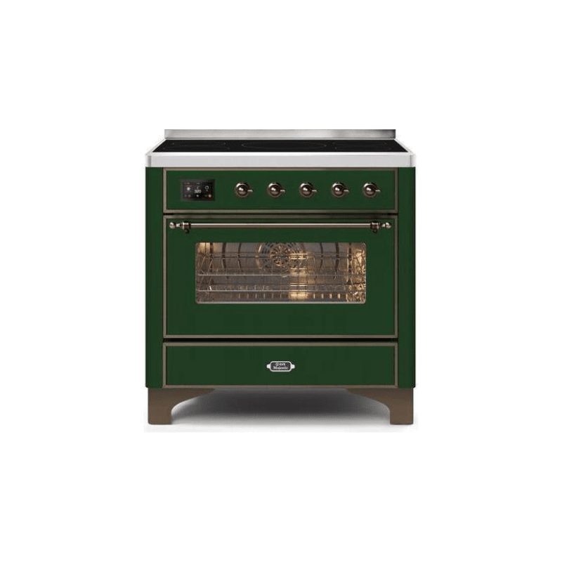 ILVE 36" Majestic II Series Electric Induction and Electric Oven Range with 5 Elements UMI09NS3
