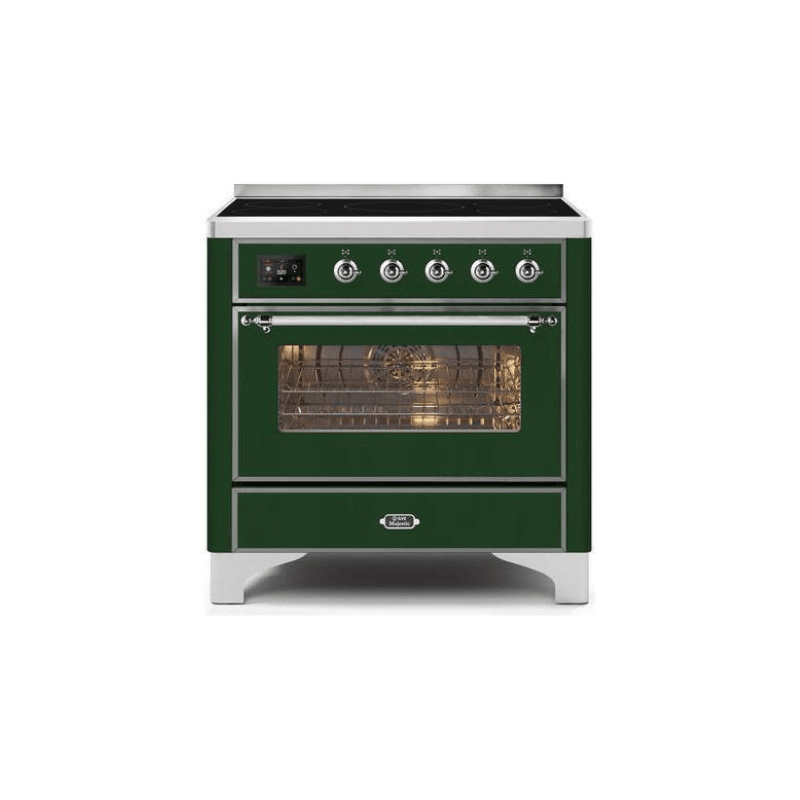 ILVE 36" Majestic II Series Electric Induction and Electric Oven Range with 5 Elements UMI09NS3