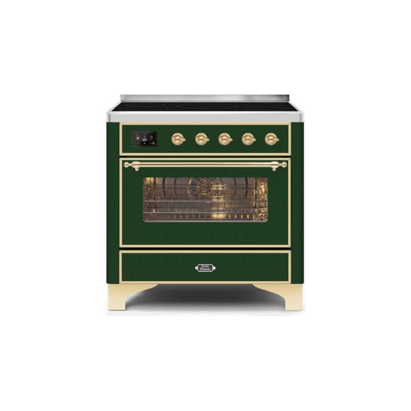 ILVE 36" Majestic II Series Electric Induction and Electric Oven Range with 5 Elements UMI09NS3