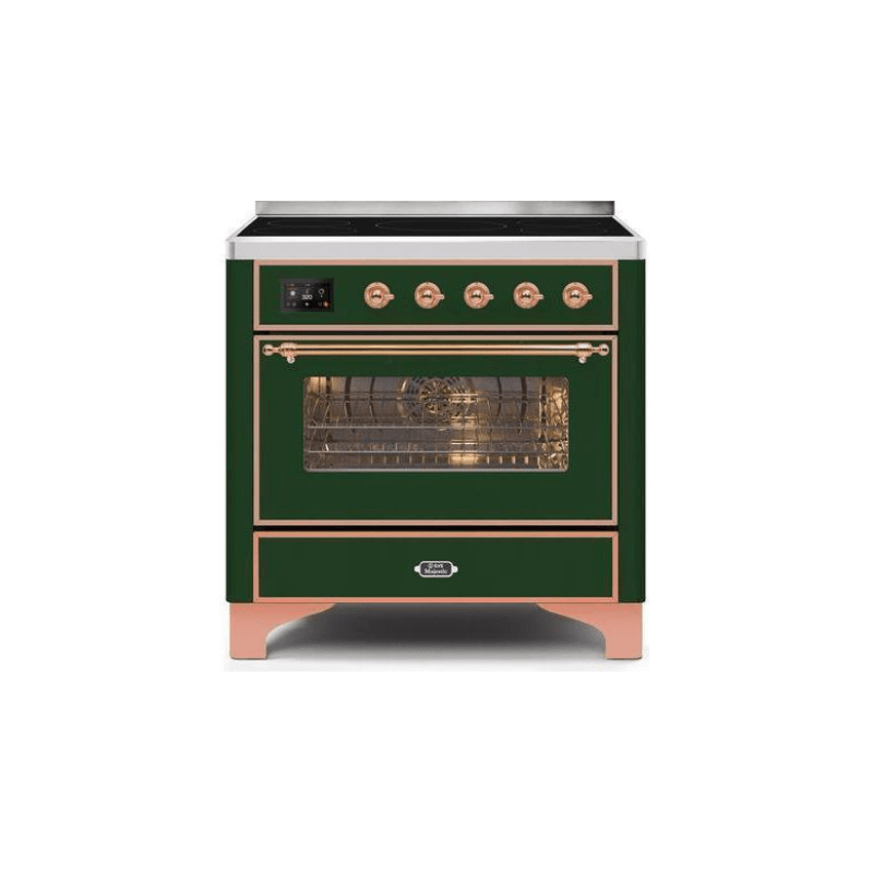 ILVE 36" Majestic II Series Electric Induction and Electric Oven Range with 5 Elements UMI09NS3