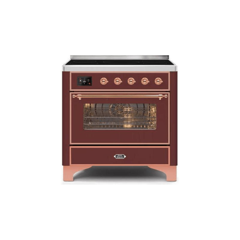 ILVE 36" Majestic II Series Electric Induction and Electric Oven Range with 5 Elements UMI09NS3
