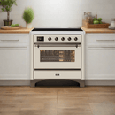 ILVE 36" Majestic II Series Electric Induction and Electric Oven Range with 5 Elements UMI09NS3