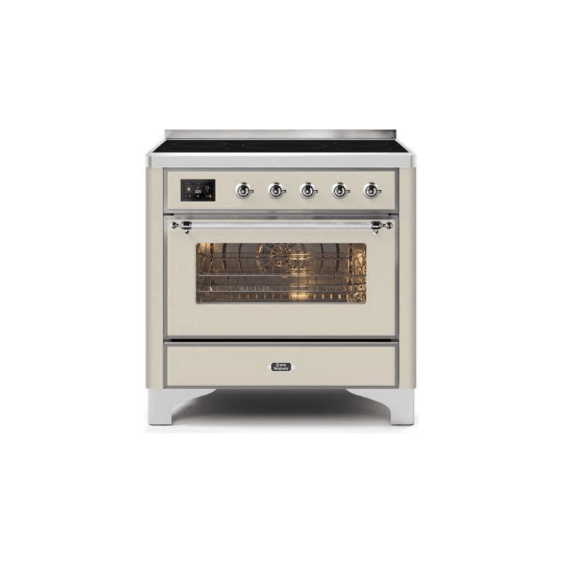 ILVE 36" Majestic II Series Electric Induction and Electric Oven Range with 5 Elements UMI09NS3