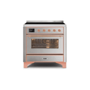 ILVE 36" Majestic II Series Electric Induction and Electric Oven Range with 5 Elements UMI09NS3