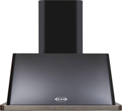 ILVE Majestic 36 Inch Wall Mount Convertible Hood - Glossy Black