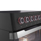 ILVE 36"Panoramagic Series Freestanding Electric Double Oven Range with 5 Elements, Triple Glass Cool Door, Convection Oven, TFT - UPMI09S3