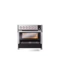 ILVE 36"Panoramagic Series Freestanding Electric Double Oven Range with 5 Elements, Triple Glass Cool Door, Convection Oven, TFT - UPMI09S3