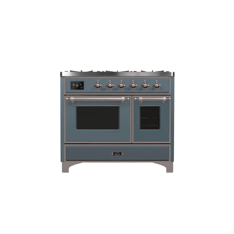 ILVE 40 Inch Majestic II Series Natural Gas/ Propane Gas Burner and Electric Oven with 6 Sealed Burners UMD10FDNS3