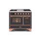 ILVE 40 Inch Majestic II Series Natural Gas/ Propane Gas Burner and Electric Oven with 6 Sealed Burners UMD10FDNS3