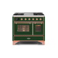 ILVE 40 Inch Majestic II Series Natural Gas/ Propane Gas Burner and Electric Oven with 6 Sealed Burners UMD10FDNS3
