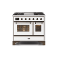 ILVE 40 Inch Majestic II Series Natural Gas/ Propane Gas Burner and Electric Oven with 6 Sealed Burners UMD10FDNS3