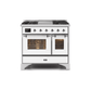 ILVE 40 Inch Majestic II Series Natural Gas/ Propane Gas Burner and Electric Oven with 6 Sealed Burners UMD10FDNS3