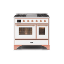 ILVE 40 Inch Majestic II Series Natural Gas/ Propane Gas Burner and Electric Oven with 6 Sealed Burners UMD10FDNS3
