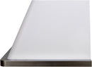 ILVE 40" Majestic Wall Mount Range Hood with 850 CFM Blower Anti-grease Filter 2 Warming Lights Filter Light Indicator Auto-off Function and 4 Fan Speeds (UAM100) Side View