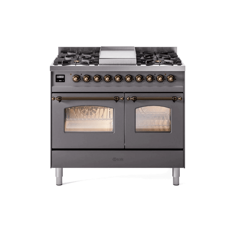ilve nostalgie range 40 inch in gray