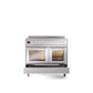 ILVE 40" Professional Plus II Series Freestanding Electric Double Oven Range with 5 Elements, Triple Glass Cool Door - UPDI406WMP