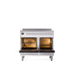 ILVE 40" Professional Plus II Series Freestanding Electric Double Oven Range with 5 Elements, Triple Glass Cool Door - UPDI406WMP