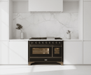 ILVE Majestic II 48 Inch Dual Fuel Range, Double Oven, 8 Burners & Griddle UM12FDNS3 - MyBBQDirect