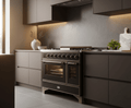 ILVE Majestic II 48 Inch Dual Fuel Range, Double Oven, 8 Burners & Griddle UM12FDNS3 - MyBBQDirect