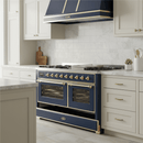 ILVE Majestic II 48 Inch Dual Fuel Range, Double Oven, 8 Burners & Griddle UM12FDNS3 - MyBBQDirect