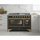 ILVE Majestic II 48 Inch Dual Fuel Range, Double Oven, 8 Burners & Griddle UM12FDNS3 - MyBBQDirect