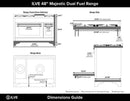 ILVE Majestic 48 dimensions