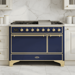 ILVE Majestic II 48" Solid Door Dual Fuel Range – Liquid Propane - MyBBQDirect