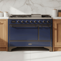 ILVE Majestic II 48" Solid Door Dual Fuel Range – Liquid Propane - MyBBQDirect