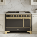 ILVE Majestic II 48" Solid Door Dual Fuel Range – Liquid Propane - MyBBQDirect