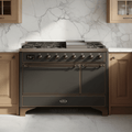 ILVE Majestic II 48" Solid Door Dual Fuel Range – Liquid Propane - MyBBQDirect