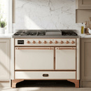 ILVE Majestic II 48" Solid Door Dual Fuel Range – Liquid Propane - MyBBQDirect