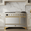 ILVE Majestic II 48" Solid Door Dual Fuel Range – Liquid Propane - MyBBQDirect