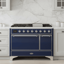 ILVE Majestic II 48" Solid Door Dual Fuel Range – Liquid Propane - MyBBQDirect