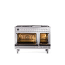 ILVE 48-Inch Professional Plus II Freestanding Dual Fuel Range with 8 Sealed Burner - UP48FWMP