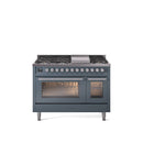 ILVE 48-Inch Professional Plus II Freestanding Dual Fuel Range with 8 Sealed Burner - UP48FWMP