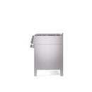 ILVE 48" Panoramagic Series Freestanding Double Oven Dual Fuel Range with 8 Sealed Burners and Griddle - UPM12FDS3