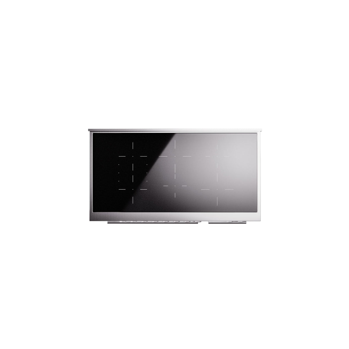 ILVE 48" Professional Plus II Series Freestanding Electric Double Oven Range with 8 Elements, Triple Glass Cool Door, Convection Oven, TFT Oven Control Display and Child Lock - UPI486WMP
