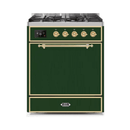 ILVE - Majestic II Series - 30 Inch Dual Fuel Freestanding Range Gas/Propane UM30DQNE3