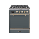 ILVE - Majestic II Series - 30 Inch Dual Fuel Freestanding Range Gas/Propane UM30DQNE3