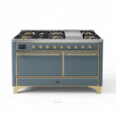 ILVE Majestic II Series 60 Inch Dual Fuel Freestanding Range Gas/Propane (UM15FDQNS3) - MyBBQDirect