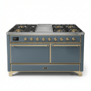 ILVE Majestic II Series 60 Inch Dual Fuel Freestanding Range Gas/Propane (UM15FDQNS3) - MyBBQDirect