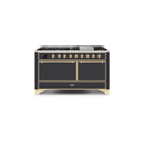 ILVE Majestic II Series 60 Inch Dual Fuel Freestanding Range Gas/Propane UM15FDQNS3