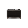 ILVE Majestic II Series 60 Inch Dual Fuel Freestanding Range Gas/Propane UM15FDQNS3