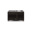 ILVE Majestic II Series 60 Inch Dual Fuel Freestanding Range Gas/Propane UM15FDQNS3