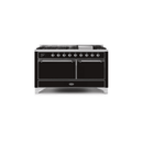 ILVE Majestic II Series 60 Inch Dual Fuel Freestanding Range Gas/Propane UM15FDQNS3