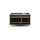 ILVE Majestic II Series 60 Inch Dual Fuel Freestanding Range Gas/Propane UM15FDQNS3